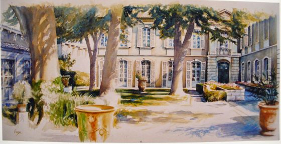 Louis Faye, watercolor, 19th century